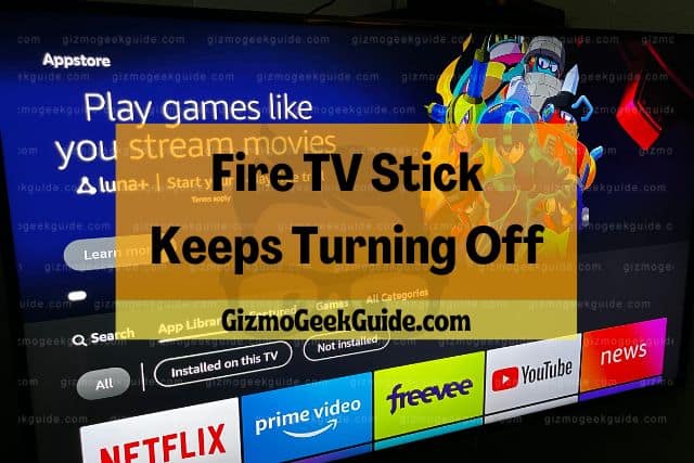 Fire TV Stick App Menu Screen