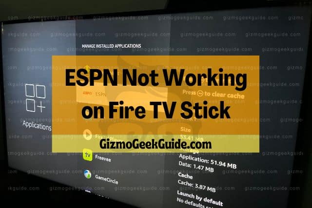 ESPN not working on remote