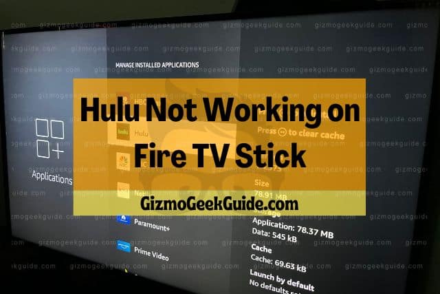 hulu not working on fire stick