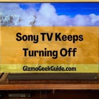 sony tv keeps turning off