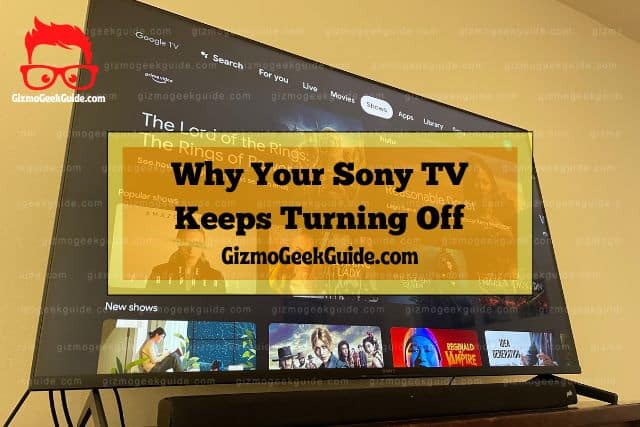Sony TV display new shows