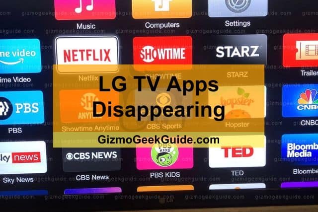 Screen of all TV installed apps