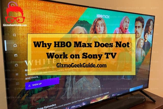 sony tv hbo max on screen