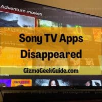 sony tv home screen