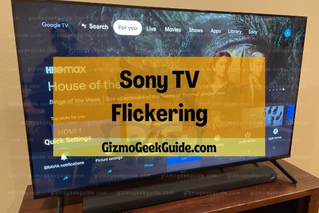 sony tv streaming apps on screen