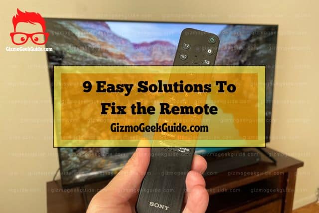 sony tv remote display
